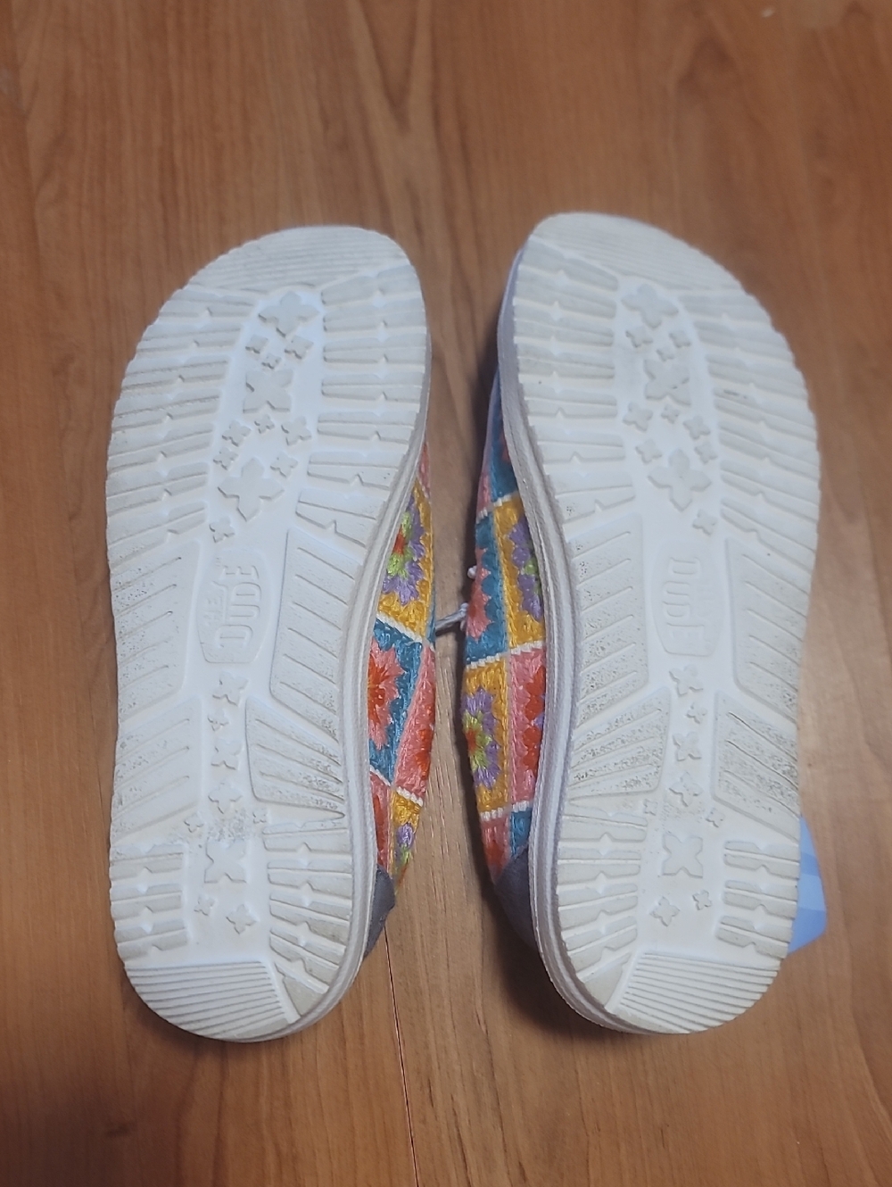 Hey Dude Women's Multi-Color Crochet Slip-On Shoes - Picture 12 of 12